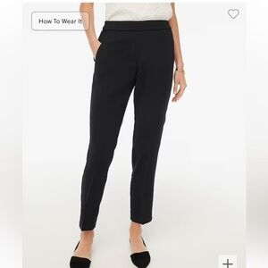 J.Crew Black Jamie Pant, Elastic waist, size 8